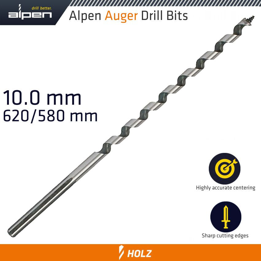 Wood Auger Drill Bit 620 X 580 10 Mm