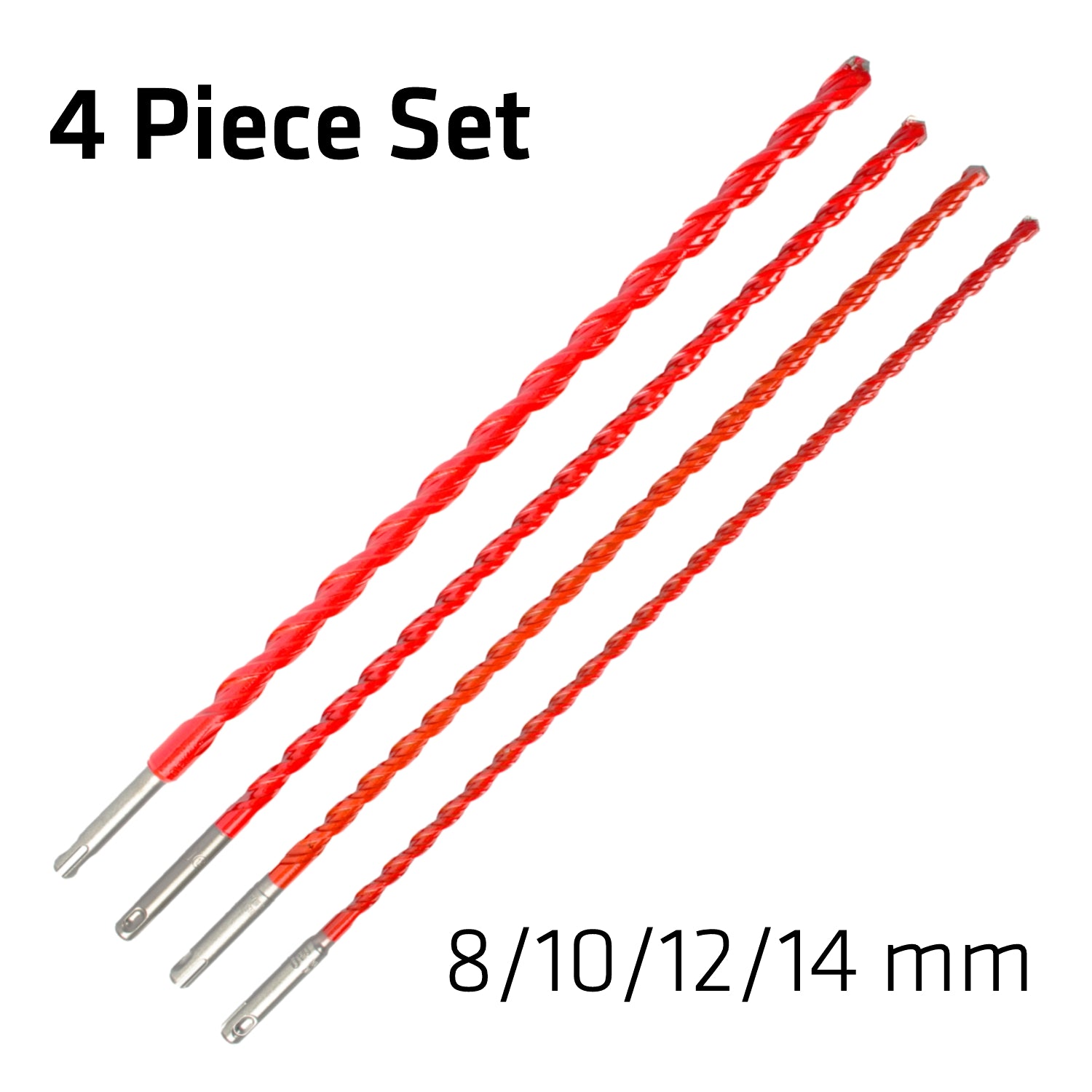 Cassette Profi Multicut 4 Pcs. 8.0 I 10.0 I 12.0 I 14.0 X 450 With Hammer