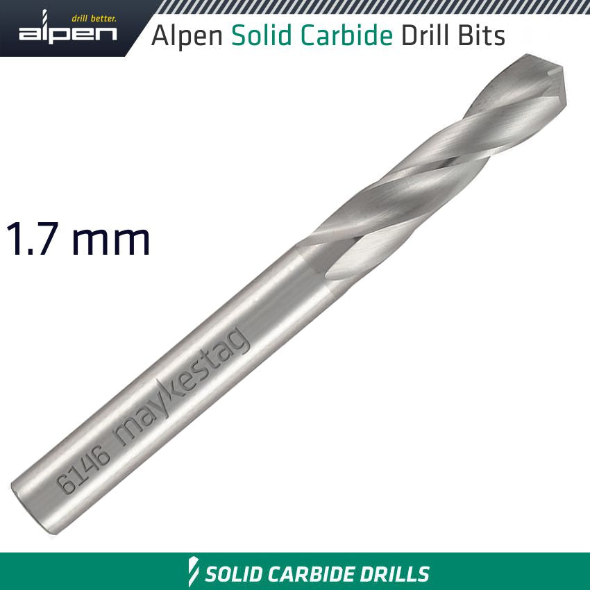 Alpen Solid Carbide Drill Bit 1.7