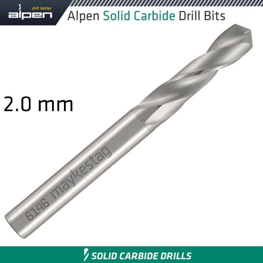 Alpen Solid Carbide Drill Bit 2.0