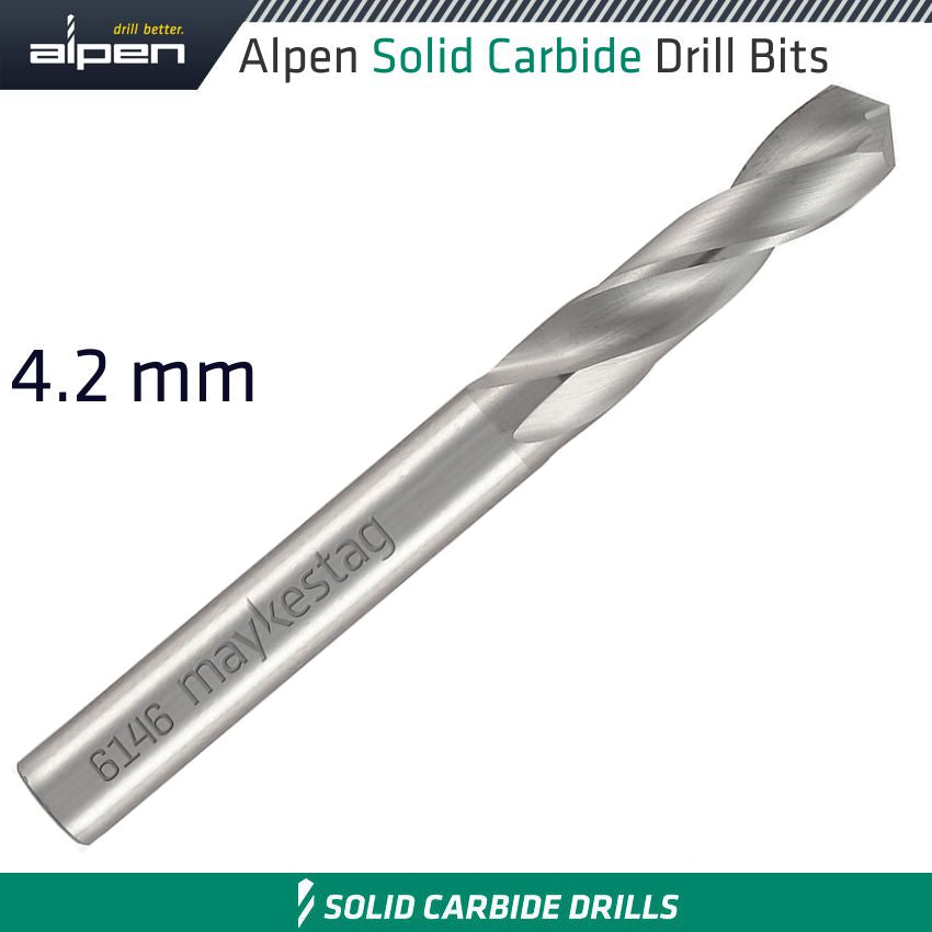 Alpen Solid Carbide Drill Bit 4.2