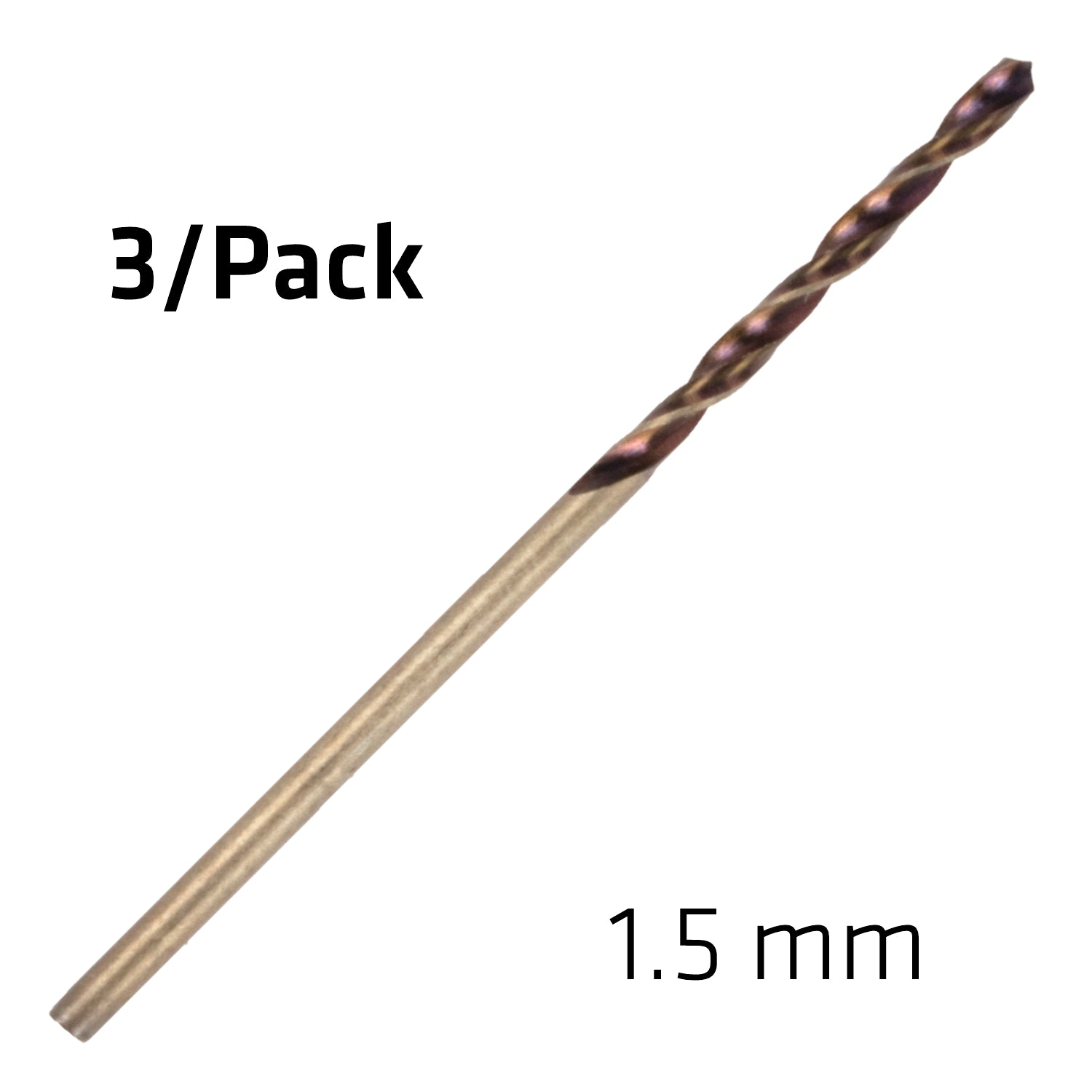 Hss Sprint Master 1.5 Mm X3 Sleeved Din338 Alpen Drill Bit