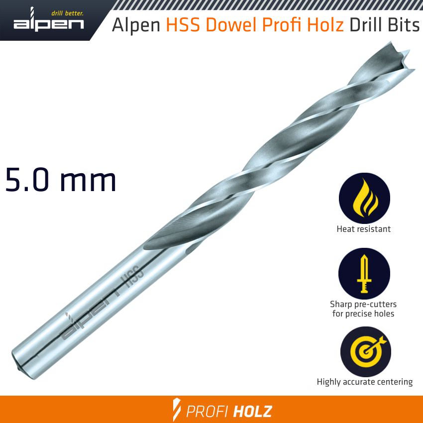 Wood Drill Bit Profi Hss 5 Mm