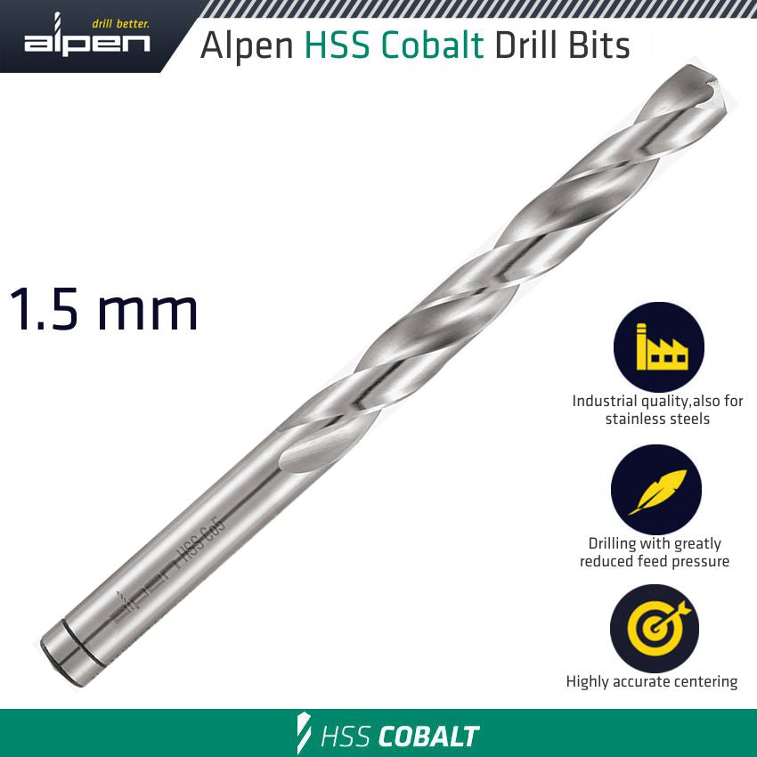 Hss Cobalt Drill Bit 1.5 Mm