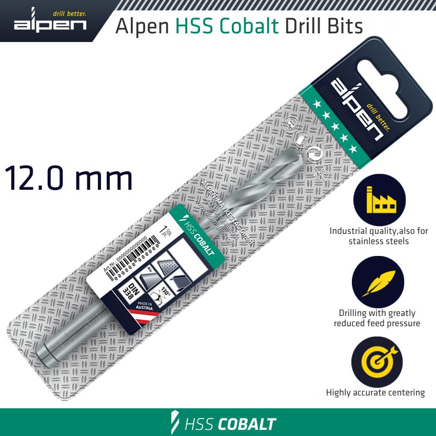 Hss Cobalt Drill Bit 12 Mm