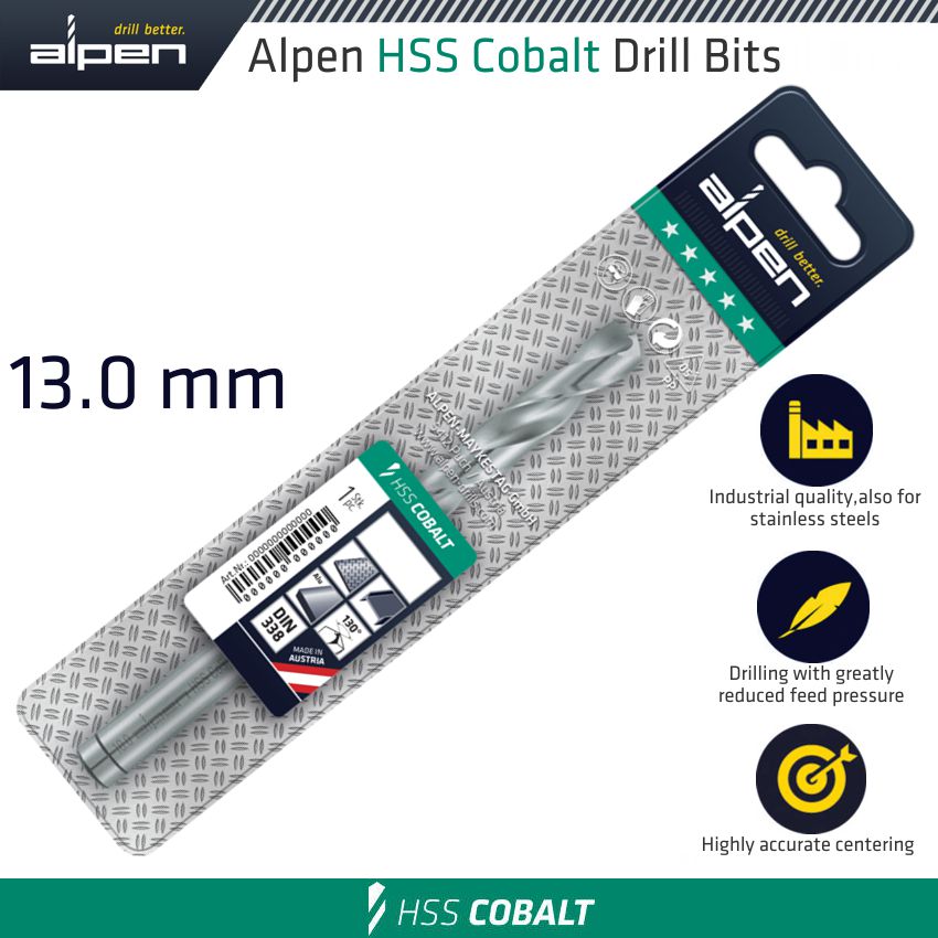 Hss Cobalt Drill Bit 13 Mm