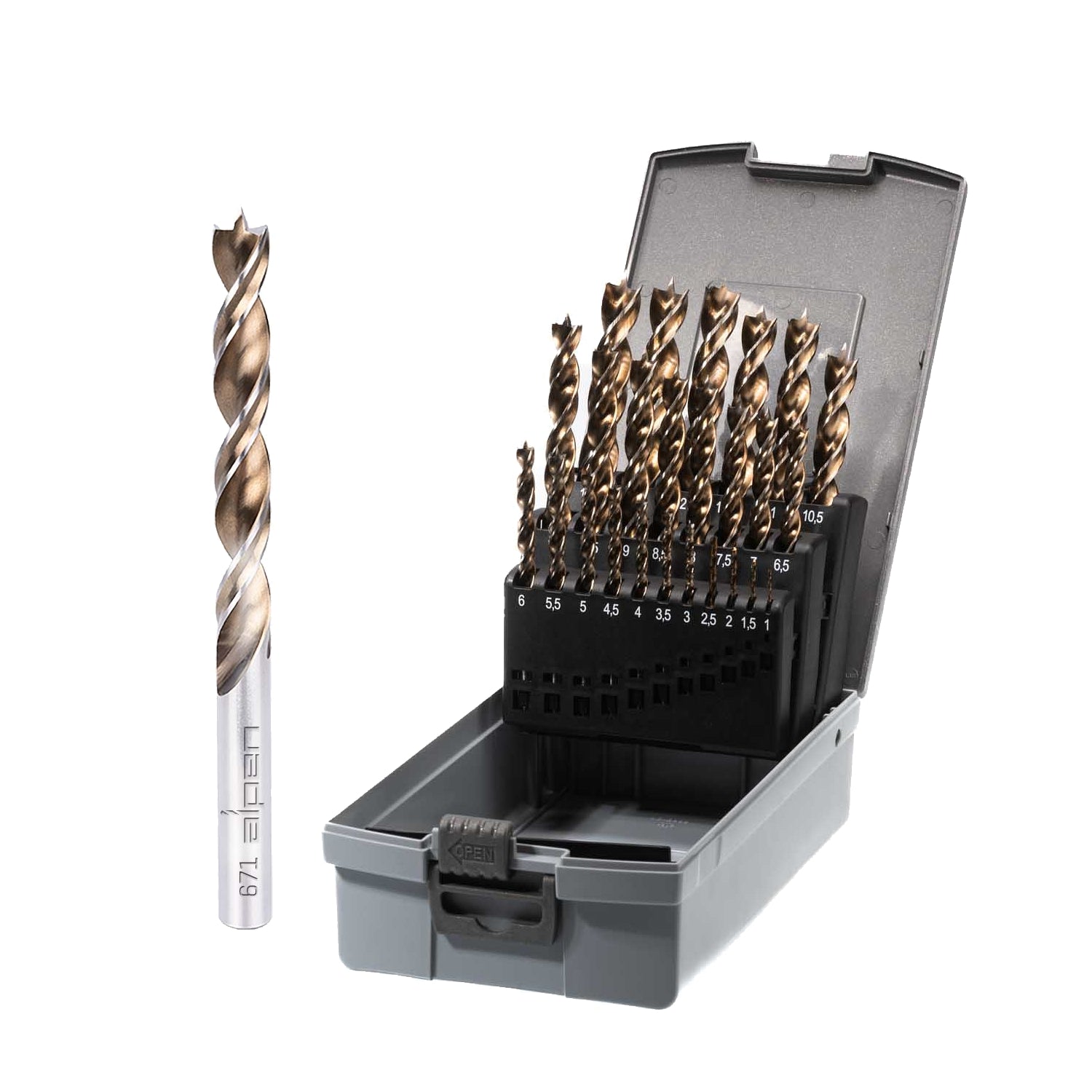 Timber Twist Drill Bit Set Kp25 25 1.0 13.0x0.5 Mm