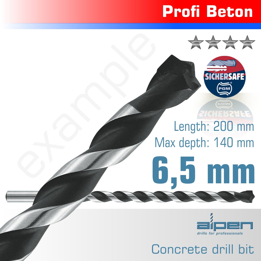 Concrete Profi Drill Bit 6.5 X 200 Mm