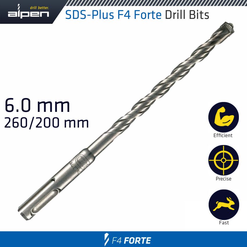 Sds Plus Bit 260 X 200 Mm 6 Mm Bulk