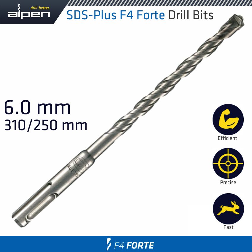 Sds Plus Bit 310 X 250 Mm 6 Mm Bulk