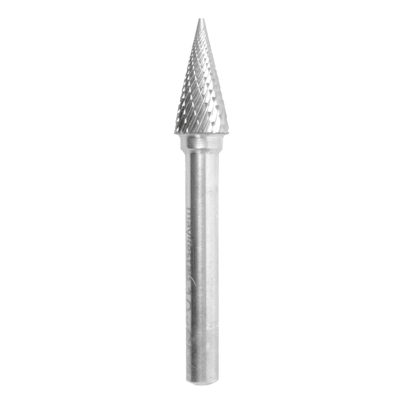 Tc Rotary Burr 10 Mm Conical Pointed Nose For Hard Metals