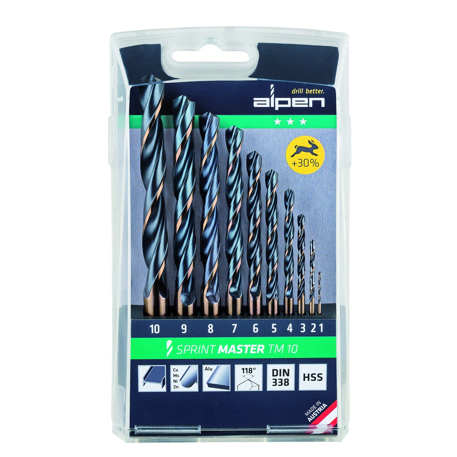 Alpen Sprint Master Tm10 10 Pcs 1 10 X 1 Mm Set