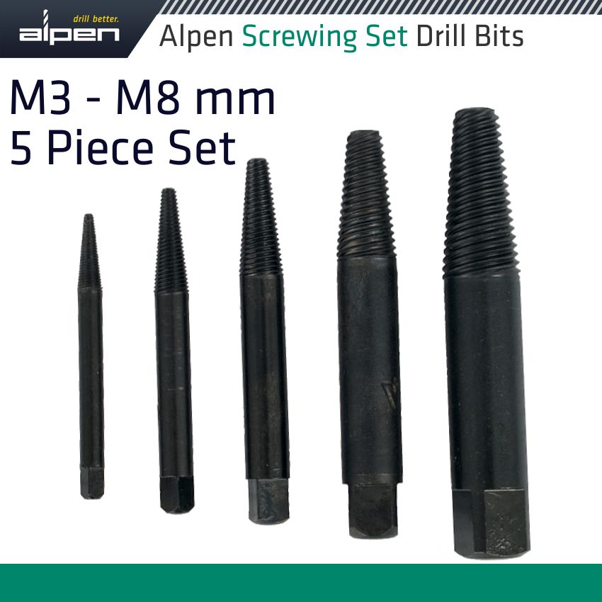 Alpen Screwingset M3 M8 5 Pce