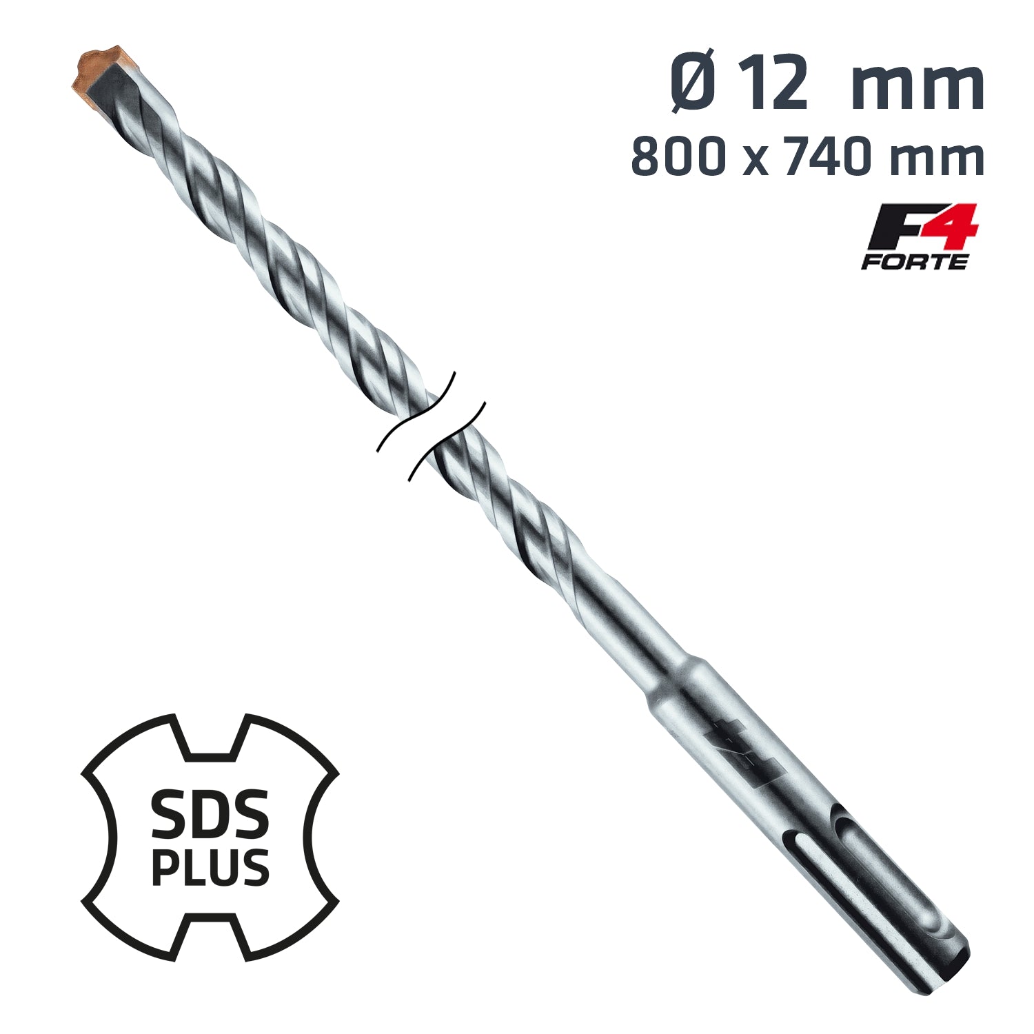 Sds Plus Hammer Bit 800 X740 Mm 12 Mm