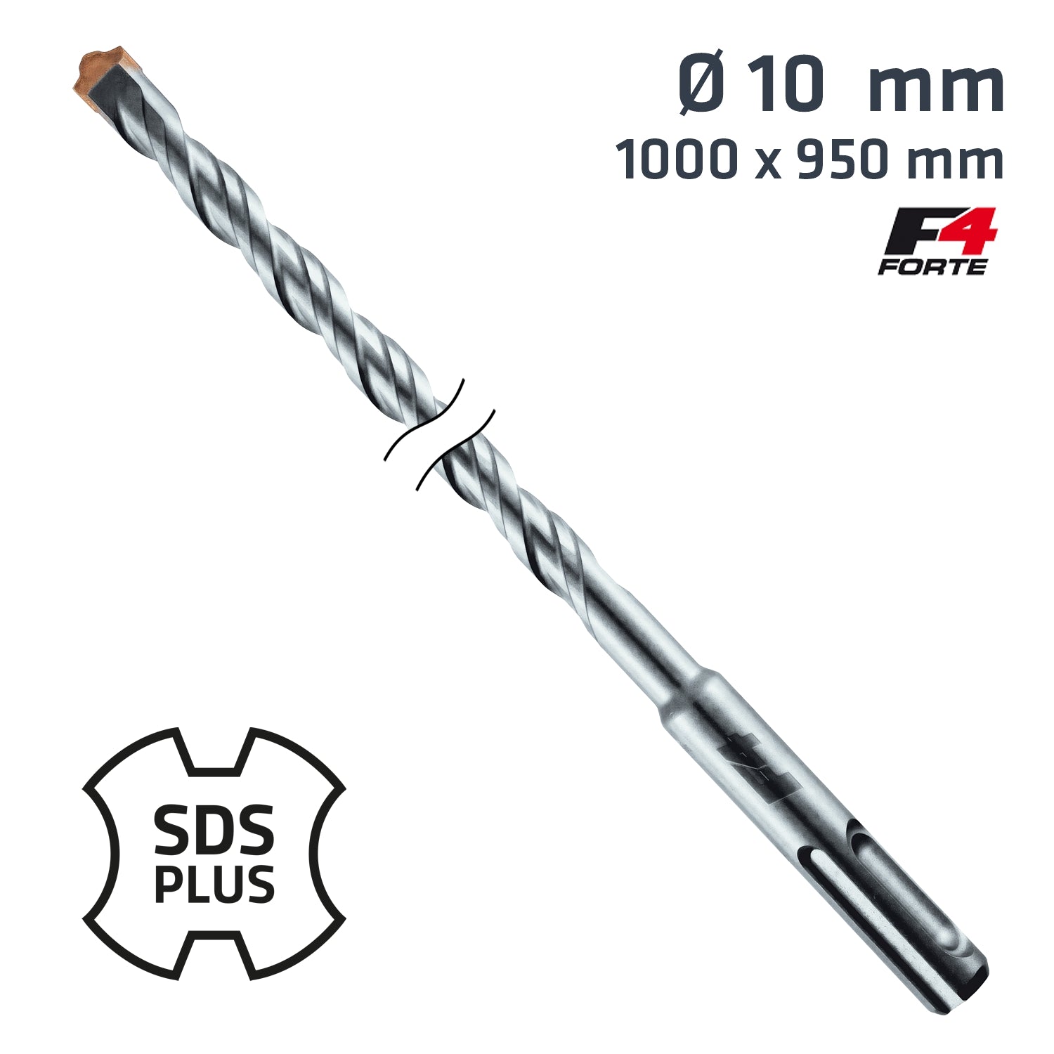 Sds Plus Hammer Bit 1000 X 950 Mm 10 Mm