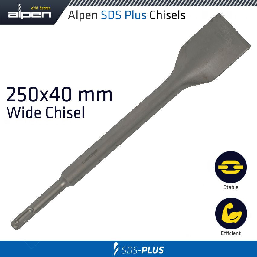 Demolisher Plus Wide Chisel 250 X40 Sds Plus