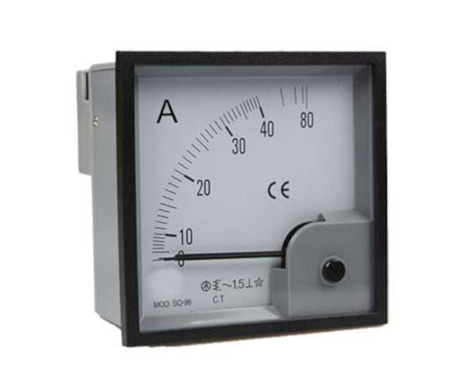 I-Ammeter 72x72 Isikali Sokufunda Okuqondile 40 A Am 72 20/40 A