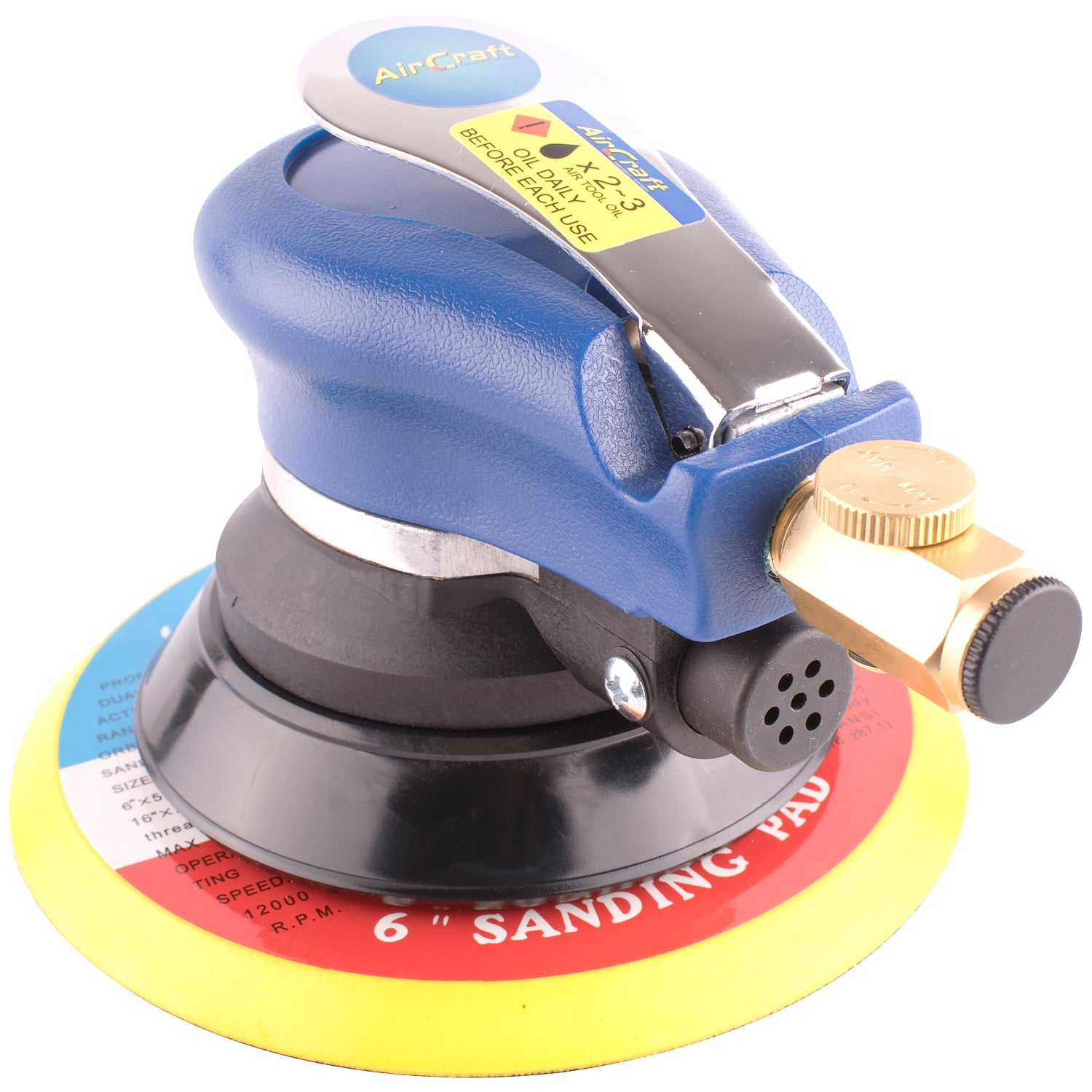 150 Mm Orbital Palm Sander Hook And Loop 2.4 Mm Orbit