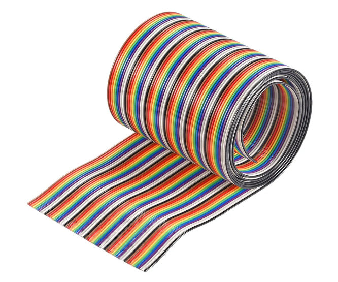 Flat Ribbon Cable Colour 40 W P=1.27mm Debulk Awg28 40 C