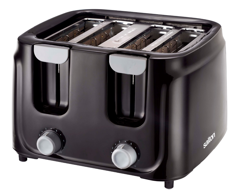 St4S-00 Salton Cool Touch 4 Slice Toaster Black