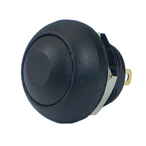 Push Button Switch N.O. Spst Black M12 D=17.5 Ip67 B1313 A Bk