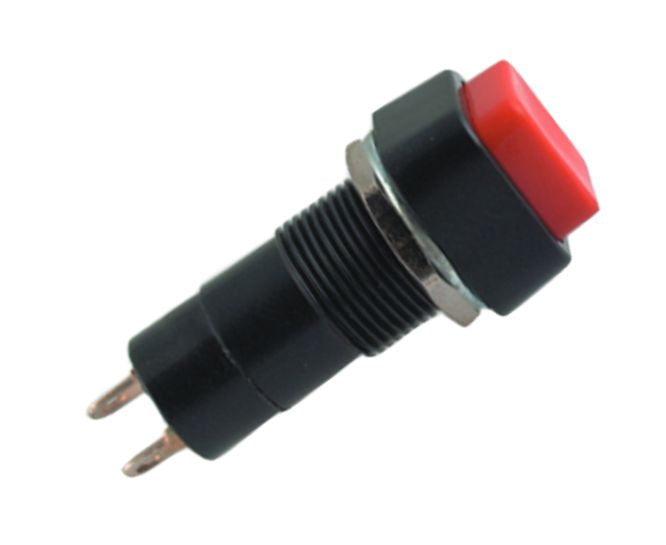 Sqr Push Button Switch N.O/N.C Spst 3 A 125 V 15x15mm M12 Hole B160 A Red