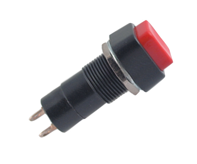 Sqr Push Button Switch N.O Spst 3 A 125 V 15x15mm M12 Hole B160 B Red