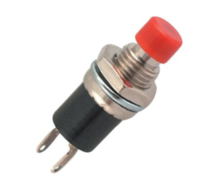 Push Button Switch N.C. Spst 1 A Red Solder M7 Pbs 105 C *Dbk*