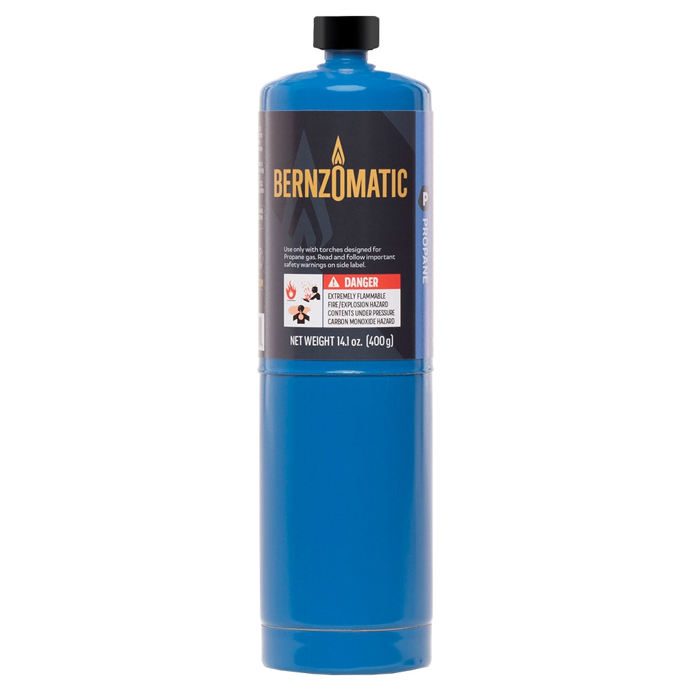 Bernzomatic Propane Hand Torch Cylinder 400 Gram (14.1 Oz) Tx9 (74986)