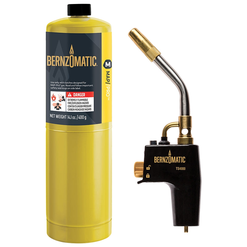 Ts4000 Zkc Bernzomatic Max Heat Torch Kit With 1 Pro Max Cylinders