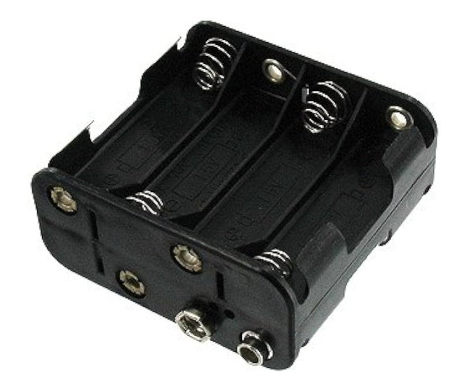 Battery Holder 8x Aa With Clip Black Iiii Bh383 B