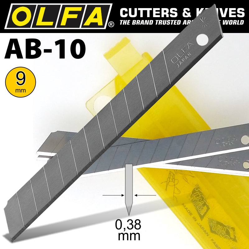 Olfa Blades Ab 10 10/Pack 9 Mm