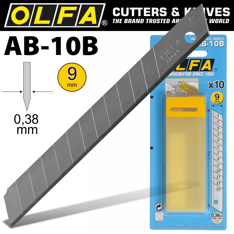 Olfa Blades Ab 10 B 10/Pack 9 Mm