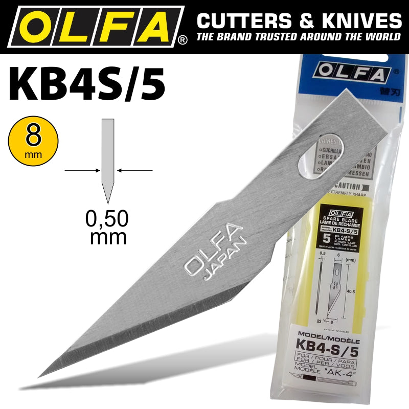 Olfa Precision Art Blade 5/Pack 8 Mm