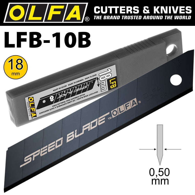 Olfa Speed Blade 18 Mm In Plastic Case