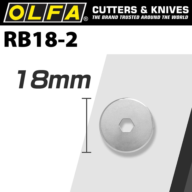 Olfa Blades Rotary Rb18 2 2/Pack 18 Mm