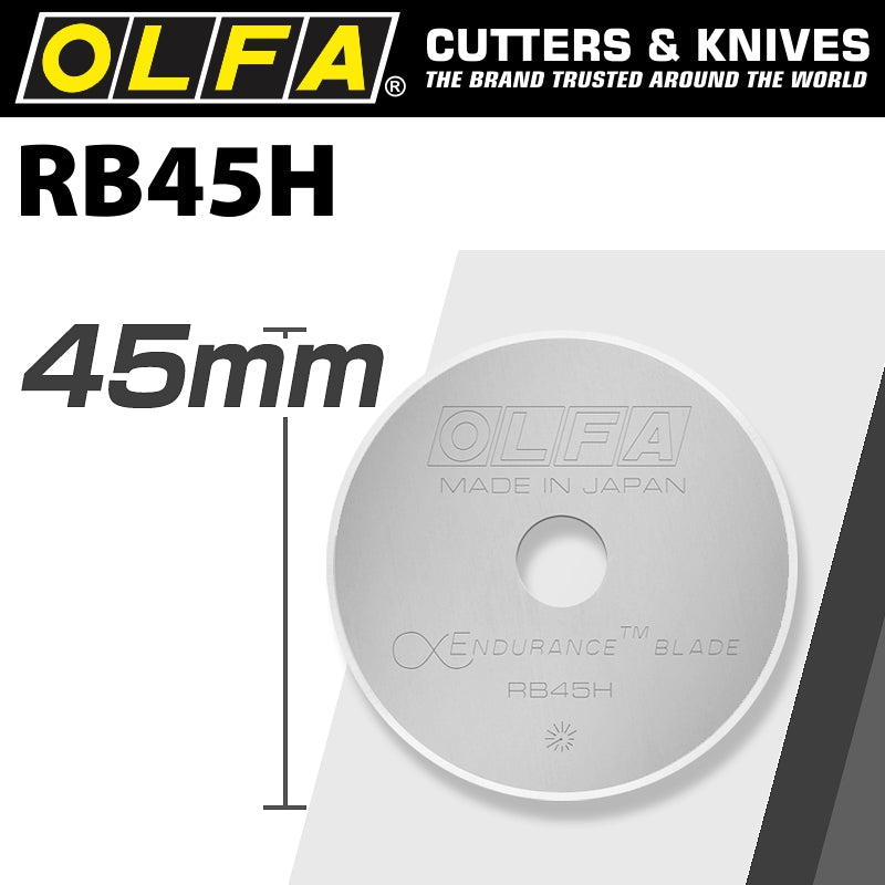 Olfa Endurance Blade For Rotary Cutter Rb45 1 1/Pack 45 Mm