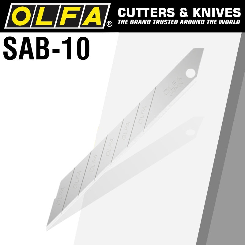 Olfa Blades For Sac1 10/Pk Bulk Sharper Angled Blades