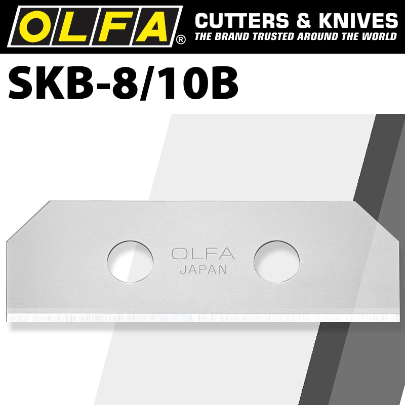 Olfa Blades (10) For Skb8 Safety Knife Carded 18 Mm