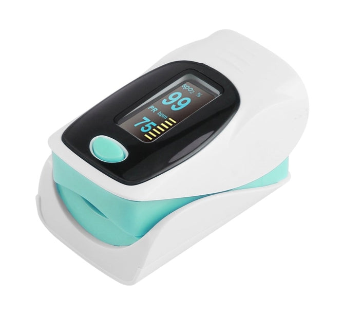 Fingertip Pulse Oximeter, Spo2 & Pulse Rate Interval C101 A3 Blue