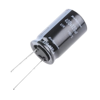 Electrolytic Capacitor Radial 120u F 450 V Ht 18x40 P=7.5 450 Kxw120 M 18x40