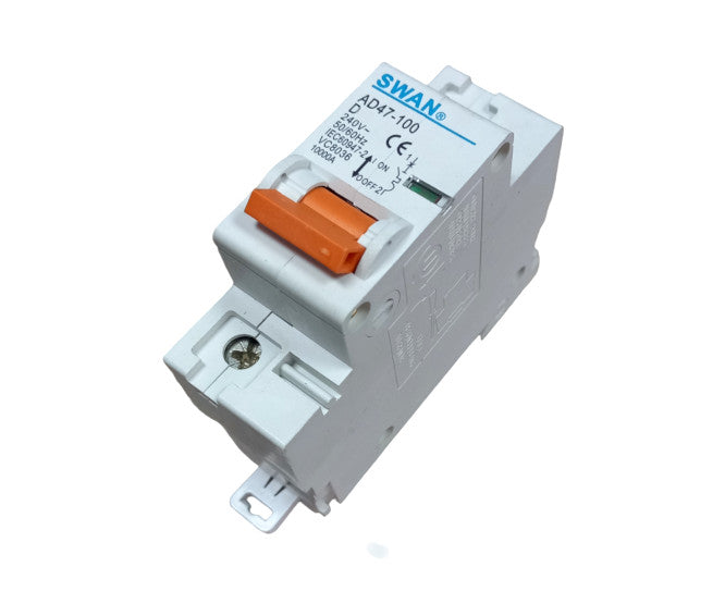 Circuit Breaker Din Rail Mount 125 A 1 P 10 Ka D Curv Cb Ad47 101125 D