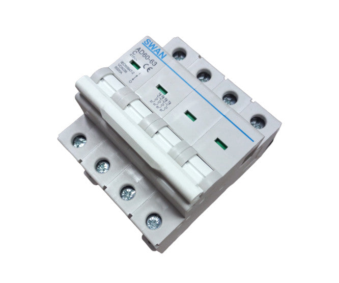 I-Circuit Breaker Din Rail Mount 32 A 4 P 6 Ka C Curve Cb Ad60 6432