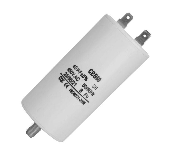 I-Motor Running Capacitor 40u F 450 V S+4 T / 45x95 Cbb60 E 40 Uf 450 Vac