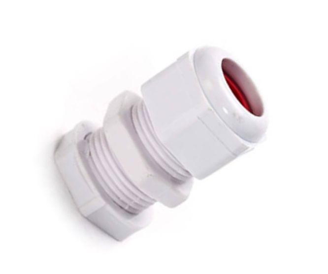 White Compression Gland Ph=20mm Cab=6.5 12mm Cg 01