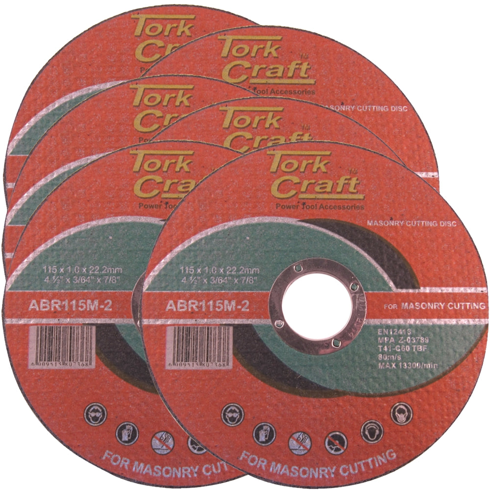 5 + 1 Free Cutting Disc For Masonry 115 X 1.0 X 22.2 Mm