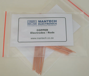 Copper Rod 1.25x100mm 10 P/Bag Copper Rods 1.25x100 Mm