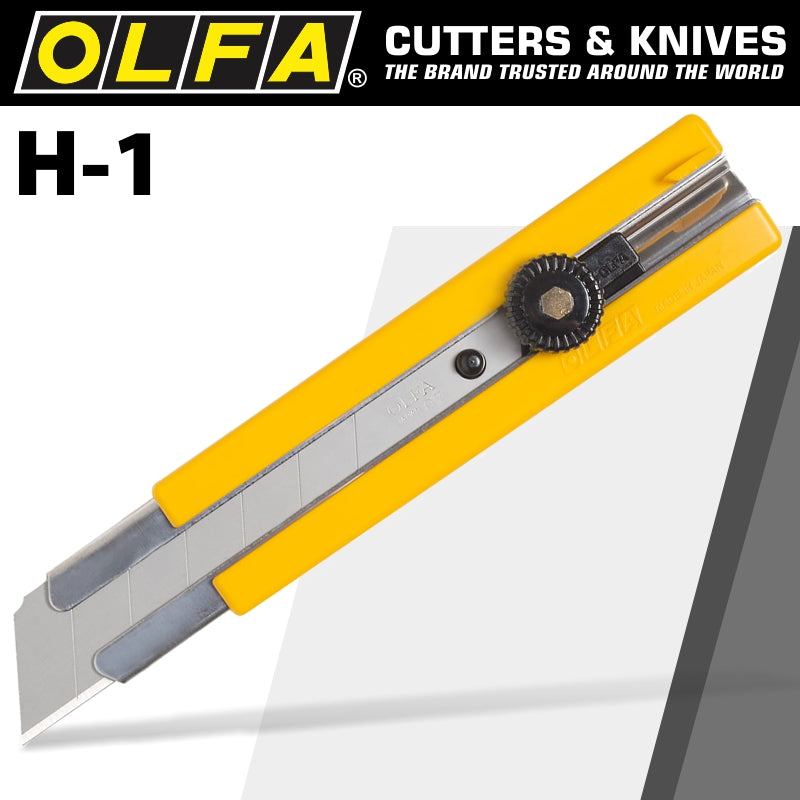 Olfa Cutter Model H 1 Extra Heavy Duty Snap Off Knife Cutter 25 Mm