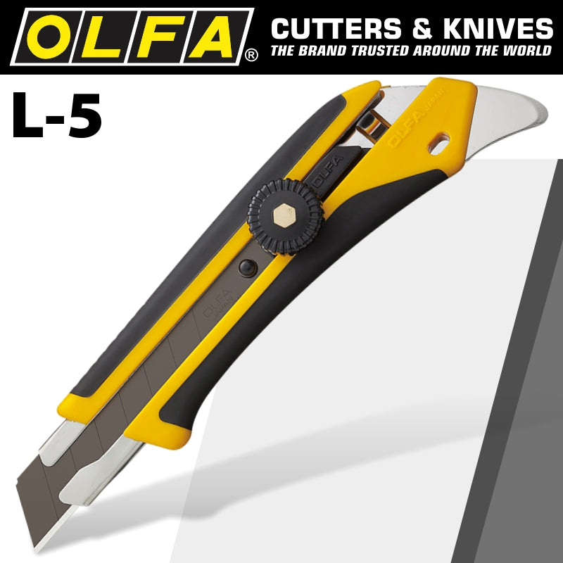 Olfa Cutter Heavy Duty Rear Pick & Comfort Handle Snap Off Knife 18 Mm