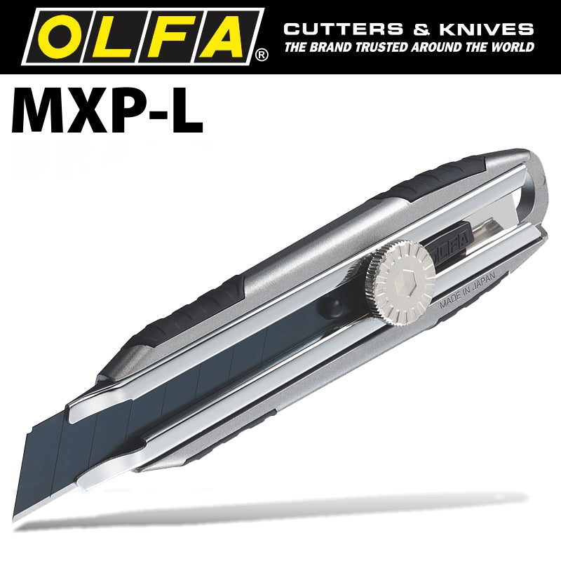 Olfa Cutter 18 Mm With Blade Wheel Lock + Excelblack Blade